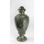 A large carved and polished Connemara marble baluster shaped Urn, approx. 48cms (19") h.