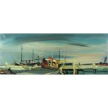 Kenneth Webb "Portavogie Harbour, Portavogie, Co. Down," O.O.C., approx.