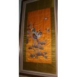 A large and attractive Chinese silk Wall Hanging,