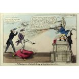 Rare Irish Caricature Prints Caricature: "A Theological Antidote giving off the Lees of Opposition,