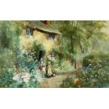 Arthur Stanley Wilkinson (British 1860 - 1930) Watercolour: "North Devon Cottage,