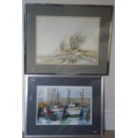 Watercolours: A collection of six original Watercolour Drawings, of various subjects landscape,