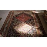 A fine quality 19th Century Persian silk Carpet,