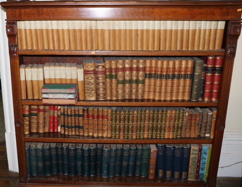 Bindings: A large collection of attractive leather bound Volumes including The Badminton Library,