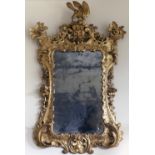 An exceptionally fine Irish 18th Century giltwood Mirror, c.