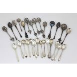 Six varied early Irish / English silver Salt and Mustard Spoons,