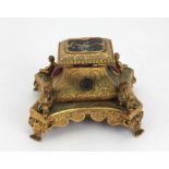 An attractive 19th Century Continental engraved and decorated Inkwell,