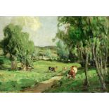 James Humbert Craig, Irish (1877 - 1944) "Summer Day near Clough, Co. Antrim," O.O.B.