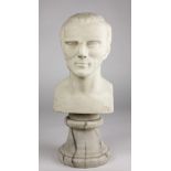 A 19th Century head and shoulder marble Bust, of Arthur Wellesley, Duke of Wellington,