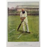 Cricketers: An attractive set of famous Cricketers, including W.G. Grace, K.S. Ranjitsinhji, G.L.