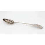 A good large Irish silver Gravy Spoon, with divided bowl by Samuel Neville, Dublin c.