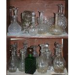 Glassware: A large amount of cutglass Waterford and other Glassware, including tumblers,