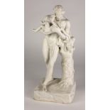 An attractive 19th Century Parian ware Figure,