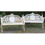 A pair of attractive Victorian style Garden Seats,