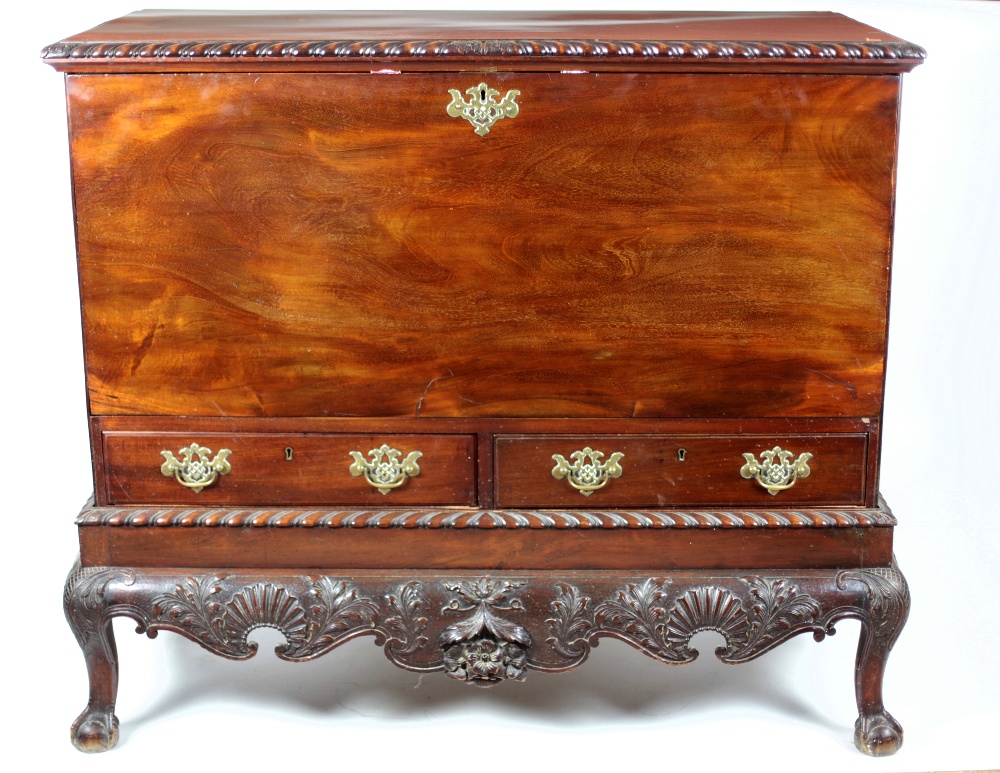 A 19th Century Irish Chippendale style Chest on Stand,