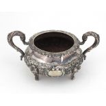 A fine quality heavy early Victorian Irish silver Sugar Bowl,