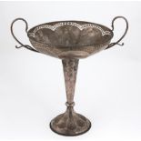 An unusual tall stemmed Birmingham silver Fruit Bowl,