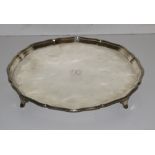 A large English silver Tray or Server, London c. 1912, maker R.B.