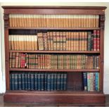 A good quality 19th Century figured mahogany Open Bookcase, with four shelves,