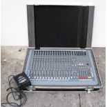 A Soundcraft Spirit Live 4 - 16 Track Mixer in flight case with power supply.