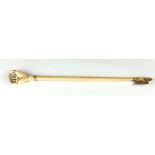 A 19th Century carved ivory Chinese "Back Scratcher," modelled as a ladies hand,