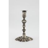 An attractive and unusual 18th Century miniature / bachelors silver Candlestick,