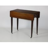 An attractive 19th Century Irish mahogany drop leaf Table, of small proportions,