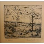 Anne Yeats, RHA (1919 - 2001) Engravings: "The Shower, 1963," etching, approx.