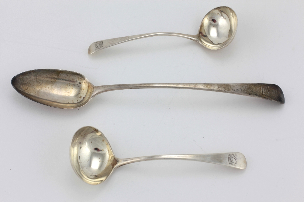 A Georgian period silver Serving Spoon, London, possibly William Fearn, c.