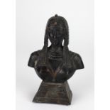 A small attractive heavy bronze Model of a female Egyptian Goddess, approx.