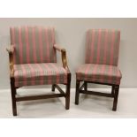 A set of 16 (14 + 2) George II style mahogany Dining Chairs,