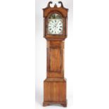 A large 19th Century framed Grandfather Clock,