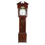 A 19th Century Irish Provincial mahogany framed and inlaid Grandfather Clock,