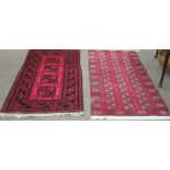 ** WITHDRAWN*** A 19th Century heavy pile pink ground Runner,