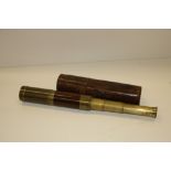 A 19th Century brass Telescope, by Carpenter & Westley, 24 Regent Street, London,