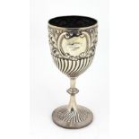 A tall silver Cup, with repoussé decoration and inscription 'North Wales Horse Show, Chester 1905',