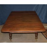 A William IV Irish mahogany extending Dining Table,