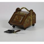 A very good quality Art Nouveau period oak Coal Scuttle,