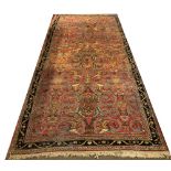 An Oriental style iron red Corridor Carpet,