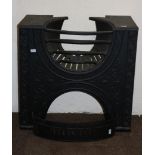 A Georgian style cast iron Fire Basket, with decorative design, approx. 61cms (24") high.