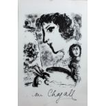 Marc Chagal Black and white Print, "Females," approx.