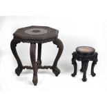 A very small attractive 19th Century carved ebony Stand,