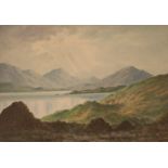 Douglas Alexander (RHA) 1871 - 1945 "Among the Donegal Mountains," watercolour, approx.