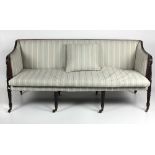 A fine quality Irish mahogany Regency period Couch,