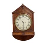 A 19th Century walnut and oak frame Gothic Revival style triple fusee three train striking six