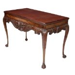 A mahogany Side Table, late 19th Century probably Irish,