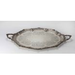 A fine quality heavy Victorian silver Serving Tray,
