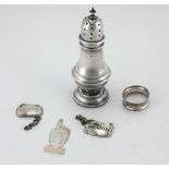 A 20th Century silver Sugar Shaker, by William Aiken, Birmingham, c.