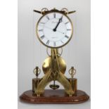 A fine quality French weight driven Skeleton Table Clock, with pinwheel escapement spring driven,