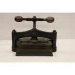 A heavy Victorian metal Book Press, by Morden & Co.